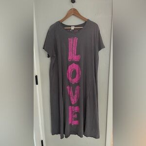 Magnolia Pearl LOVE tee dress.  O/S